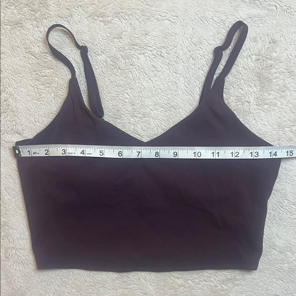 Athleta Deep Burgundy Elation Long Line Bra - Picture 5 of 8